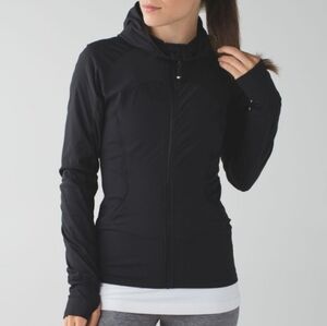 Lululemon In Flux Jacket Black Size 6 Gym Workout Running Yoga Hiking Camping